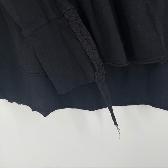 JOHNNY WAS x LOVE AND LIBERTY Top Small Long Sleeve Distressed Lace Boho Henley - Picture 9 of 11